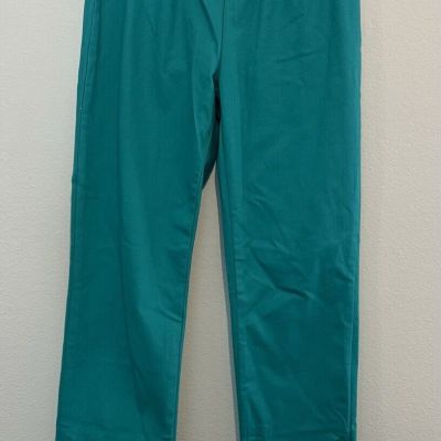 Soft Surroundings Comfy Pull On Metro Leggings Ankle Length Teal NWT Size Small